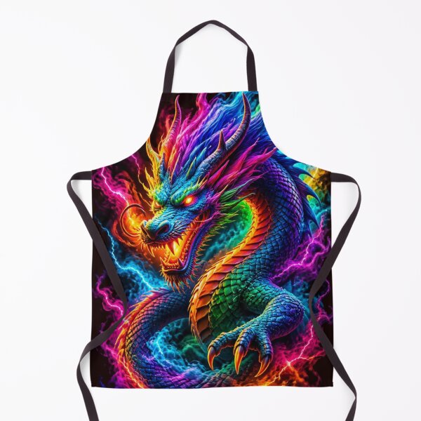 Item preview, Cosmic Neon Rainbow Dragon Lord Art designed and sold by AgnesB77.