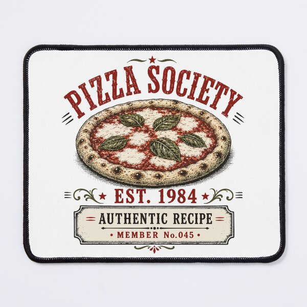 Item preview, Pizza Society | Margherita Pizza | Italian Food Gift designed and sold by Mikoff04-arts.