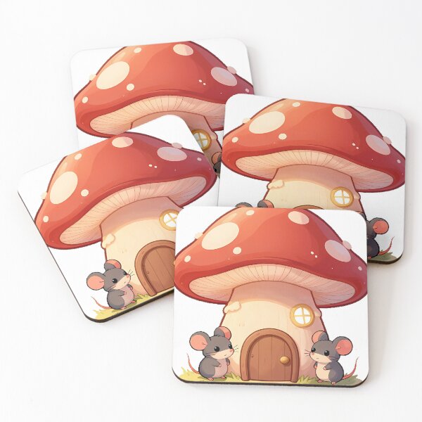 Item preview, Mouse Family in Mushroom House designed and sold by pumsquare.