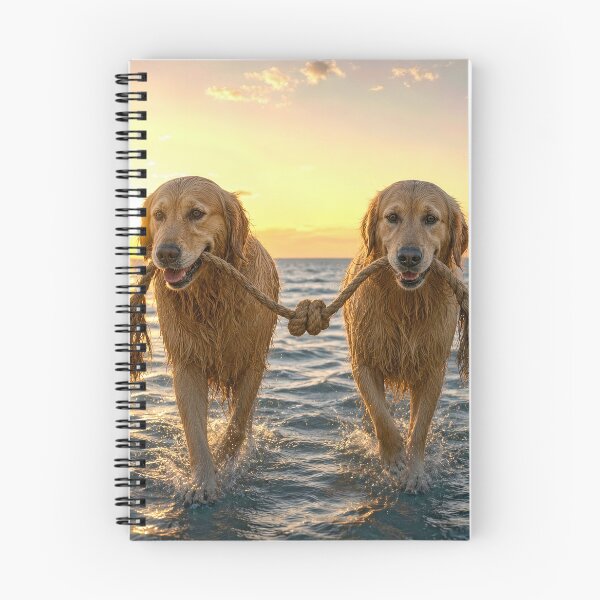 Item preview, Golden Retrievers Carrying a Knotted Rope designed and sold by Maria Dryfhout.