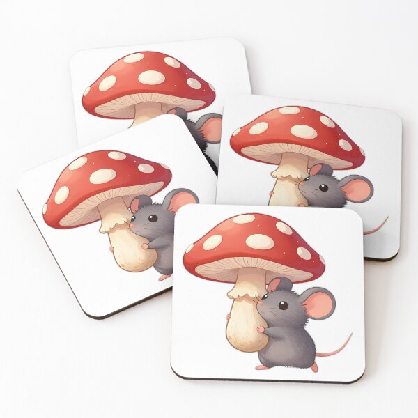 Item preview, Mouse with Mushroom Umbrella designed and sold by pumsquare.