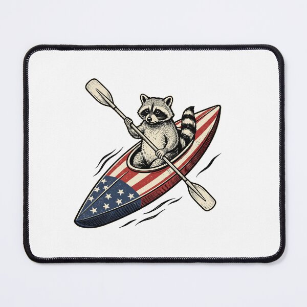 Item preview, Kayak Raccoon designed and sold by Roy & Tiffany.