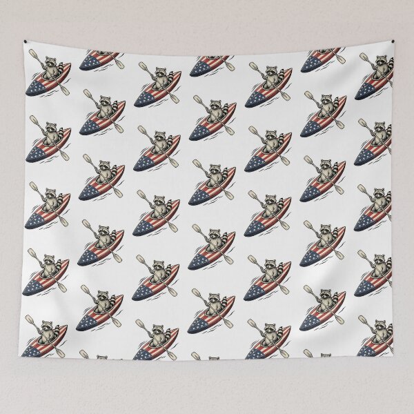 Item preview, Kayak Raccoon designed and sold by Roy & Tiffany.