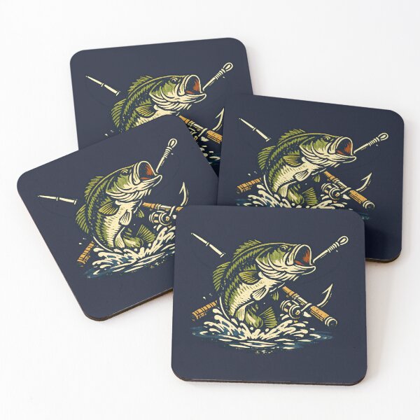 Item preview, Vintage Fishing Club Bass Fish Retro Emblem Outdoor Adventure designed and sold by Artycom.