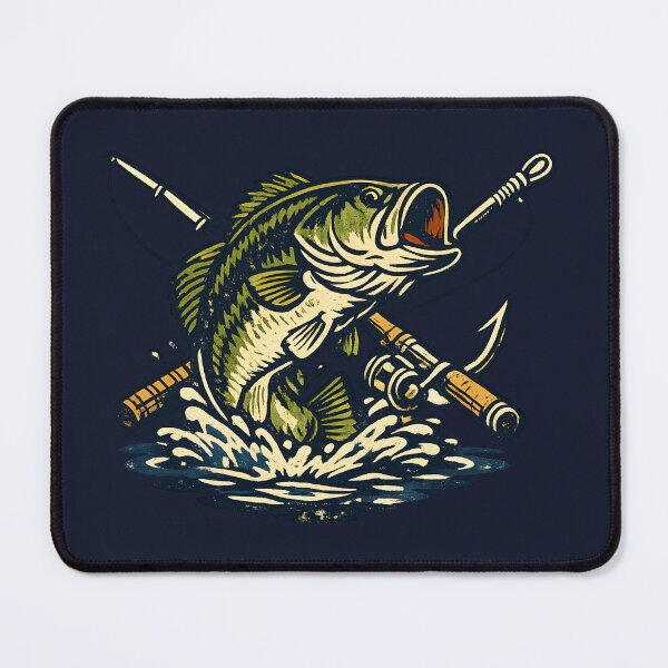 Item preview, Vintage Fishing Club Bass Fish Retro Emblem Outdoor Adventure designed and sold by Artycom.