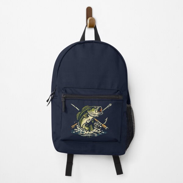 Item preview, Vintage Fishing Club Bass Fish Retro Emblem Outdoor Adventure designed and sold by Artycom.