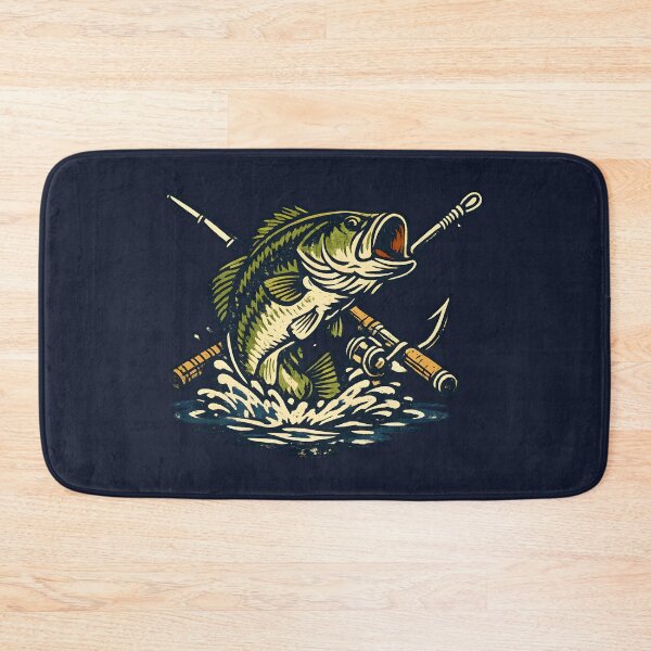 Item preview, Vintage Fishing Club Bass Fish Retro Emblem Outdoor Adventure designed and sold by Artycom.