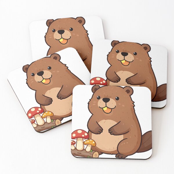 Item preview, Beaver with Mushroom Dam designed and sold by pumsquare.