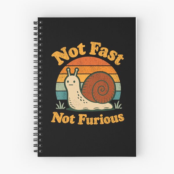 Item preview, Not Fast Not Furious Funny Vintage Snail Animal Lover Sunset designed and sold by PixlCrypt.
