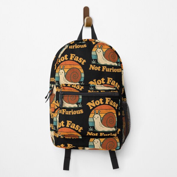 Item preview, Not Fast Not Furious Funny Vintage Snail Animal Lover Sunset designed and sold by PixlCrypt.