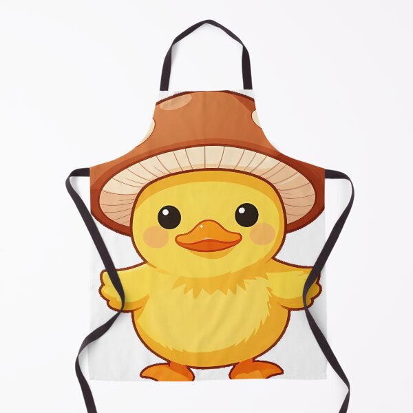 Item preview, Duckling with Mushroom Hat designed and sold by pumsquare.