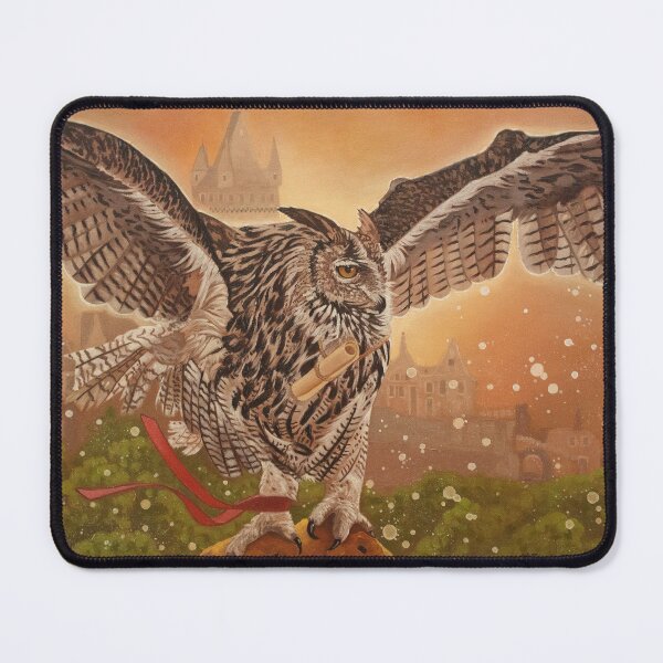 Item preview, Owl messenger fantasy oil painting designed and sold by Yue Zeng Art Studio.