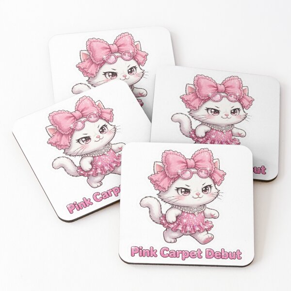 Item preview, Pink Carpet Debut - Coquette Cat designed and sold by mystikalizza.