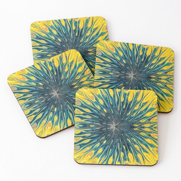 Item preview, Golden Supernova (gold & teal burst) designed and sold by Jomsunshine.