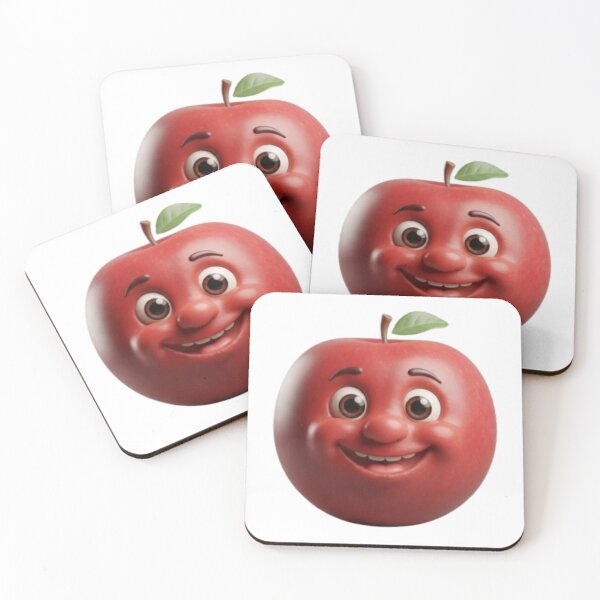 Item preview, Happy Red Apple Cute 3D Art designed and sold by TripleVertex-1.