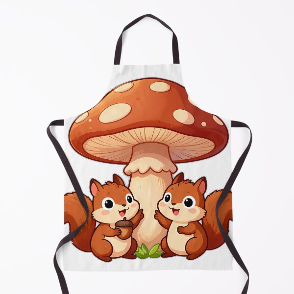 Item preview, Squirrel Twins with Giant Mushroom designed and sold by pumsquare.