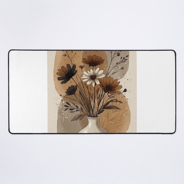 Item preview, Boho Floral Vase with Wildflowers Art designed and sold by NNCollection.