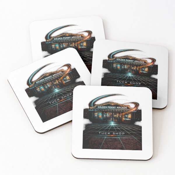 Item preview, Neon Golden Penny Arcade (Tuck Shop) designed and sold by Retro-polis.
