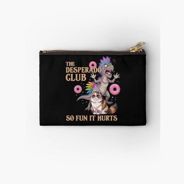 Item preview, The Desperado Club So Fun It Hurts Funny Punk Dinosaur Cat Graphic designed and sold by PixlCrypt.