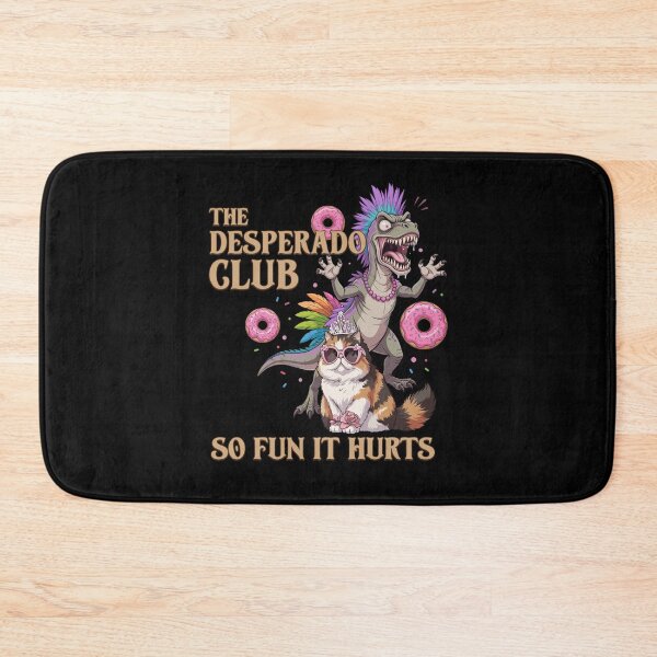 Item preview, The Desperado Club So Fun It Hurts Funny Punk Dinosaur Cat Graphic designed and sold by PixlCrypt.