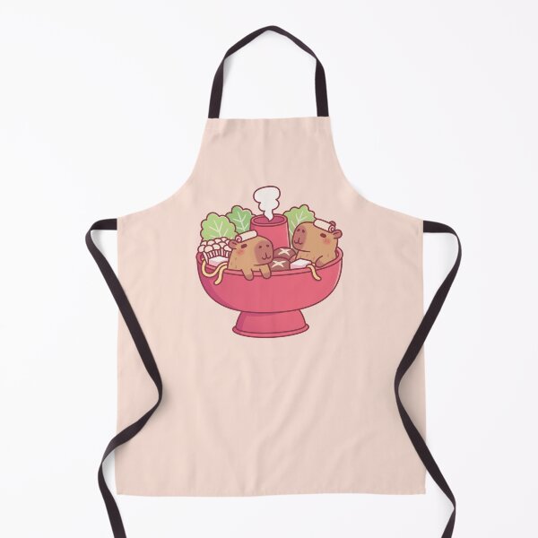 Item preview, Funny Capybaras Relaxing in Steamboat Hotpot designed and sold by rustydoodle.