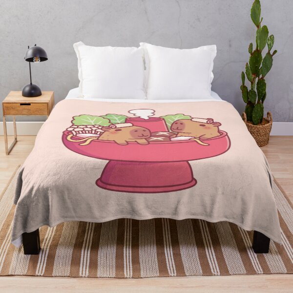 Item preview, Funny Capybaras Relaxing in Steamboat Hotpot designed and sold by rustydoodle.