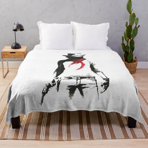 Item preview, Gunslinger Cowboy Drawing Revolver Urban Ink Silhouette designed and sold by EdvvinStudios.