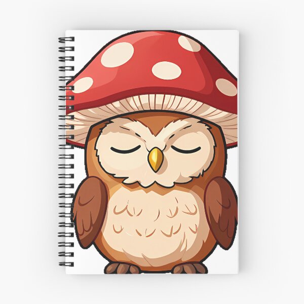 Item preview, Owl with Mushroom Nightcap designed and sold by pumsquare.