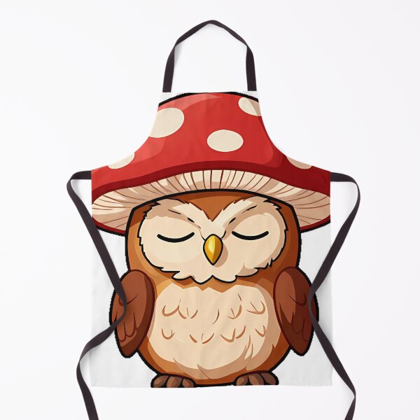 Item preview, Owl with Mushroom Nightcap designed and sold by pumsquare.
