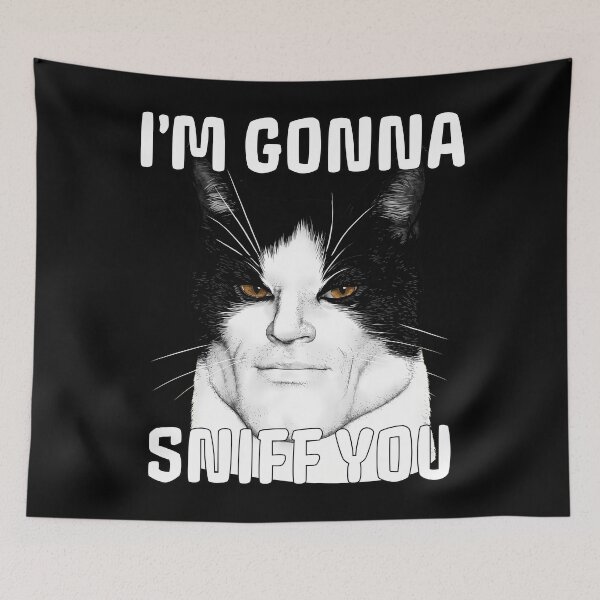 Item preview, Im Gonna Sniff You Meme Cat Lover  designed and sold by mareix.