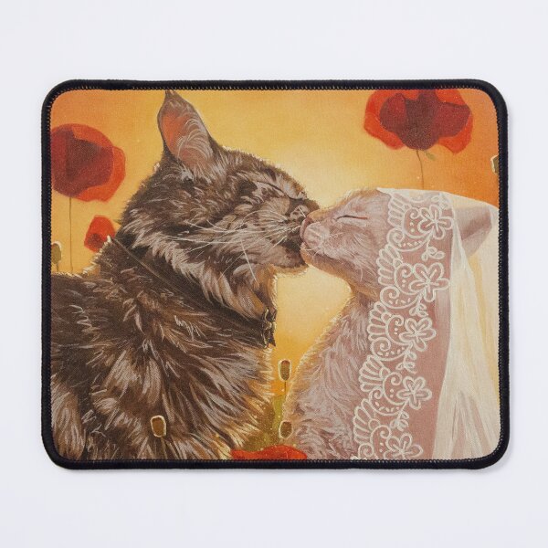 Item preview, Cats wedding fantasy oil painting designed and sold by Yue Zeng Art Studio.