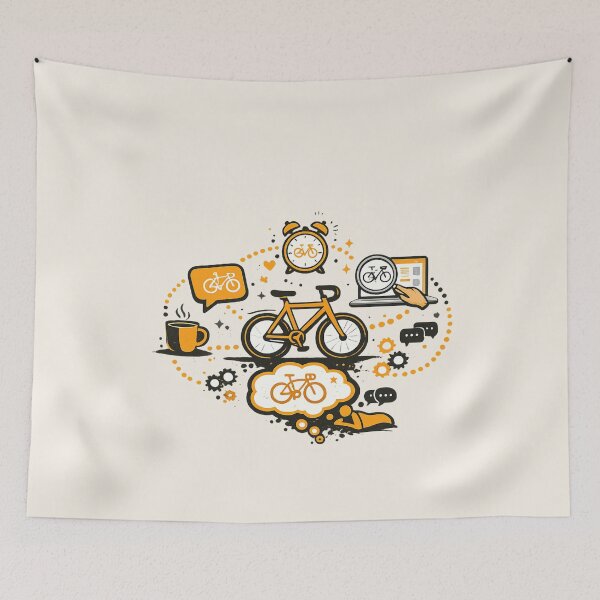 Item preview, Funny Cycling Gift Cyclist Spare Time Art designed and sold by Corvoria.