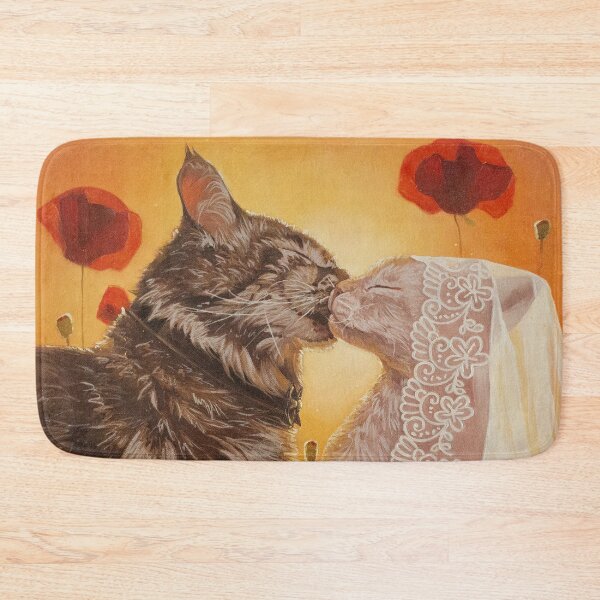 Item preview, Cats wedding fantasy oil painting designed and sold by Yue Zeng Art Studio.