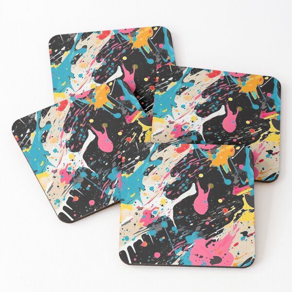 Item preview, Dark Urban Paint Splatter Abstract Street Art Pattern designed and sold by VibeShift Studio.