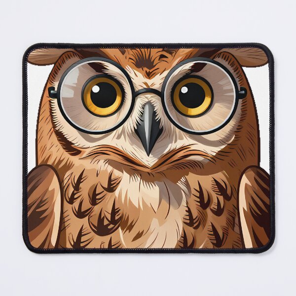 Item preview, Owl with Mushroom Spectacles designed and sold by pumsquare.