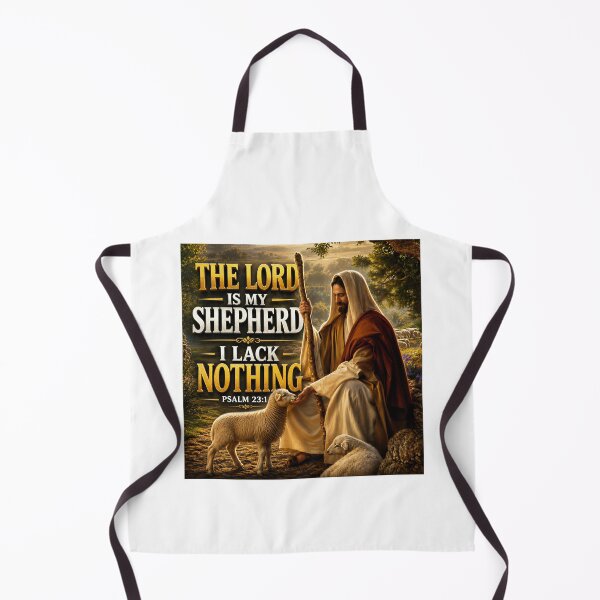 Item preview, THE LORD IS MY SHEPHERD, I LACK NOTHING | Psalm 23:1 | Christian Wall Art | Bible Verse Gift | Good Shepherd Artwork designed and sold by KINGDOM GOLD STUDIO.