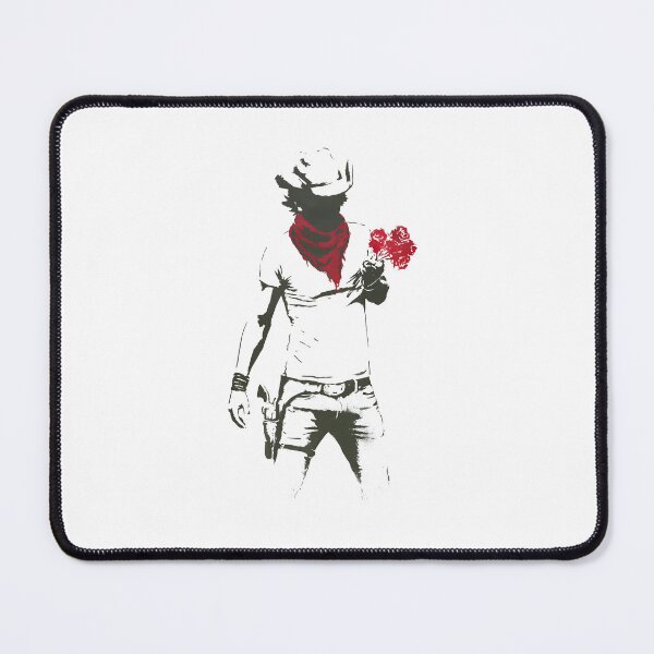 Item preview, Romantic Outlaw Cowboy Drawing Bouquet Of Roses designed and sold by EdvvinStudios.