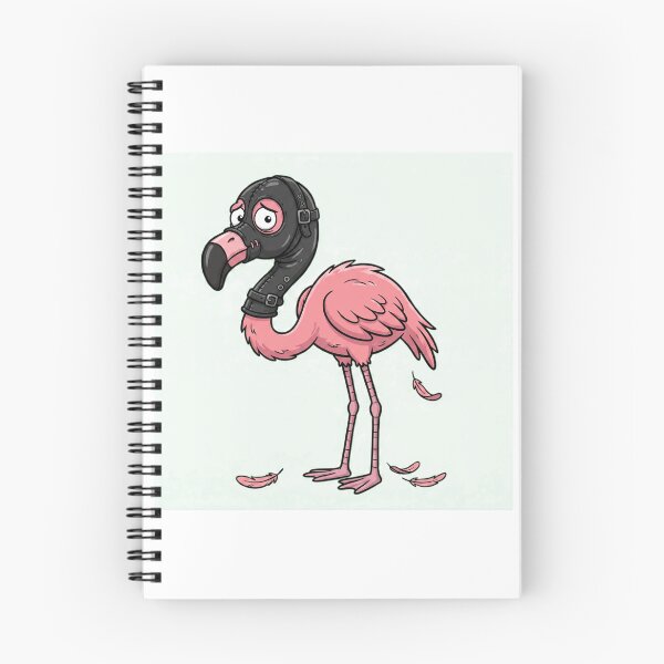 Item preview, Leather Gimp Mask Flamingo Cartoon designed and sold by Bad-Decisions-Designs.