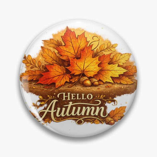 Item preview, Hello Autumn Maple Leaves | Cozy Fall Nature Design designed and sold by Moonya26.