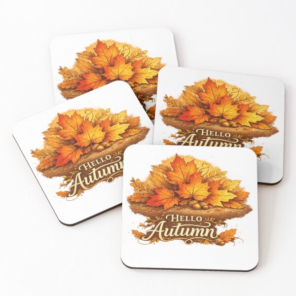 Item preview, Hello Autumn Maple Leaves | Cozy Fall Nature Design designed and sold by Moonya26.