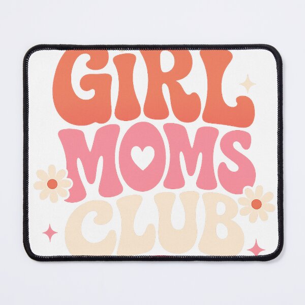 Item preview, Girl Moms Club Retro Groovy Typography T-Shirt Design | 70s Vintage Mom SVG Style designed and sold by CreativeNest Prints.