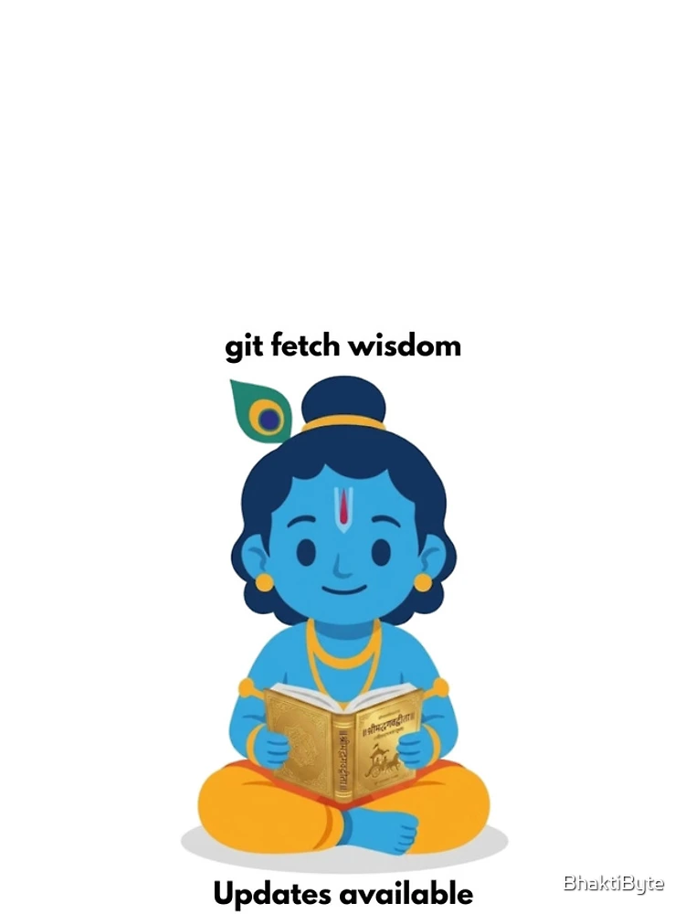 Thumbnail 4 of 4, iPhone Case, git fetch wisdom | Git Developer Sticker | Tech Humor designed and sold by BhaktiByte.