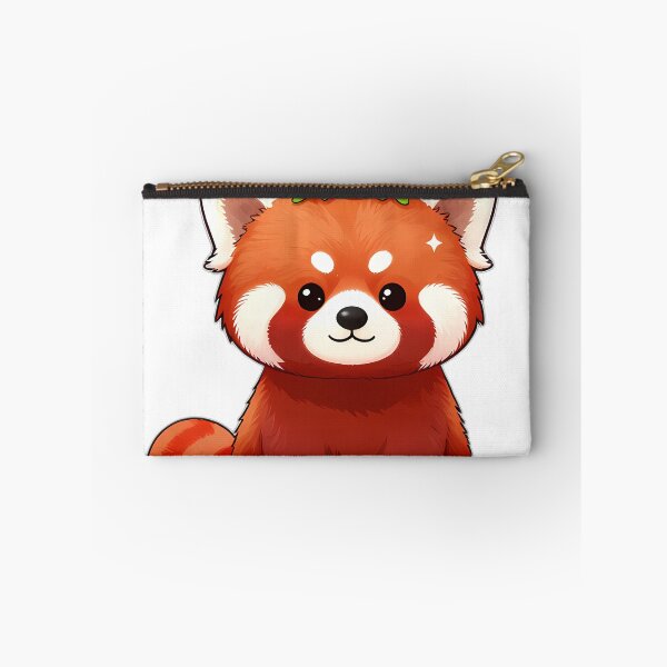 Item preview, Red Panda with Mushroom Crown designed and sold by pumsquare.