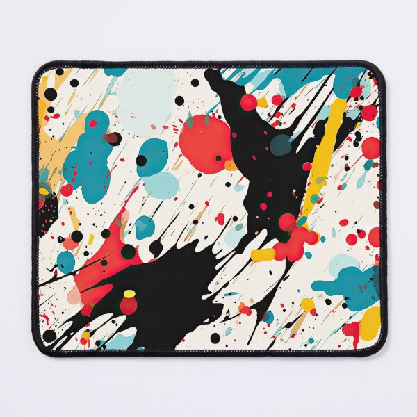 Item preview, Action Painting Abstract Ink & Color Splash Pattern designed and sold by VibeShift Studio.