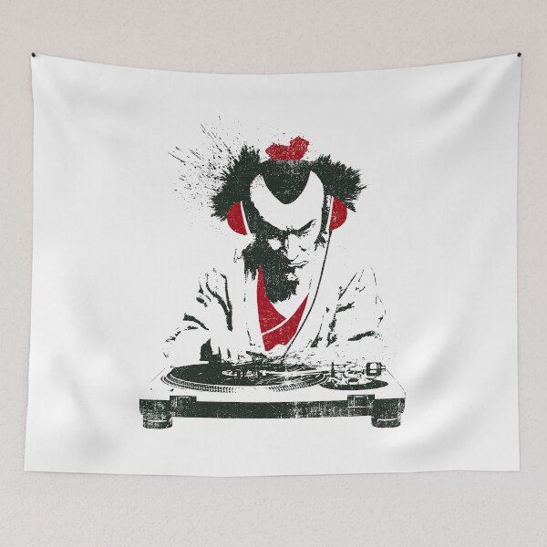 Item preview, Retro Street DJ Scratching Vinyl Records Art designed and sold by EdvvinStudios.