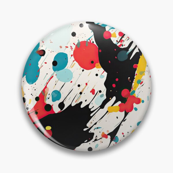 Item preview, Action Painting Abstract Ink & Color Splash Pattern designed and sold by VibeShift Studio.