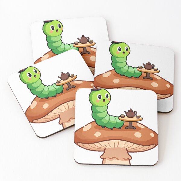 Item preview, Caterpillar Tea Party on Mushroom designed and sold by pumsquare.