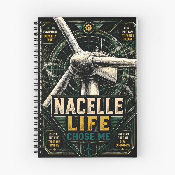 Item preview, Nacelle Life Chose Me Wind Turbine Tech Crest designed and sold by RoyalOrderGallery.