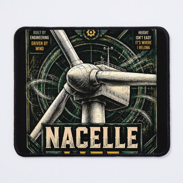 Item preview, Nacelle Life Chose Me Wind Turbine Tech Crest designed and sold by RoyalOrderGallery.