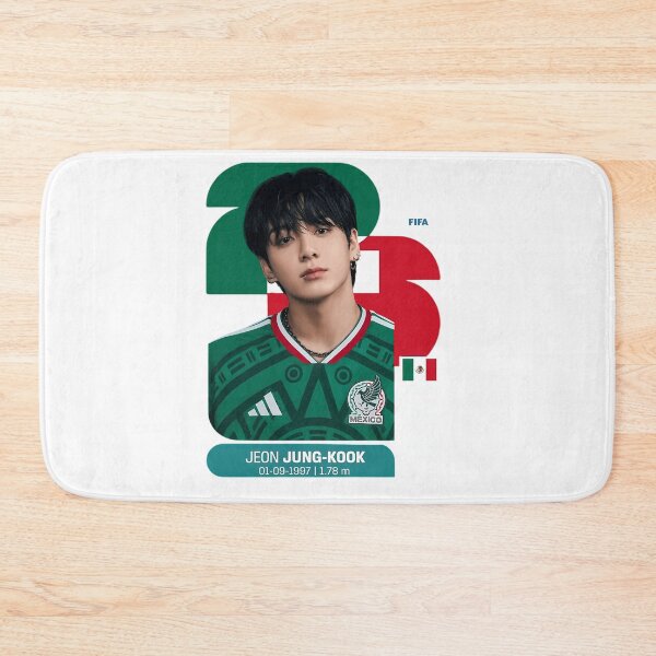 Item preview,  Jungkook Mexico Football Jersey 2026  designed and sold by SoftRedMood.